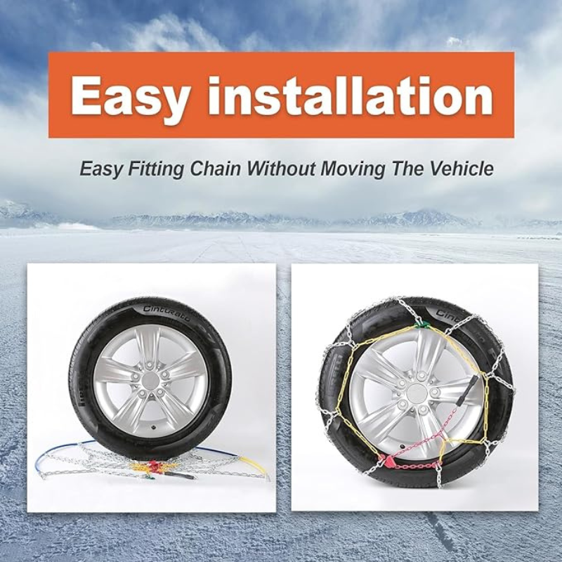 How to fit snow chains the easy way :-) 