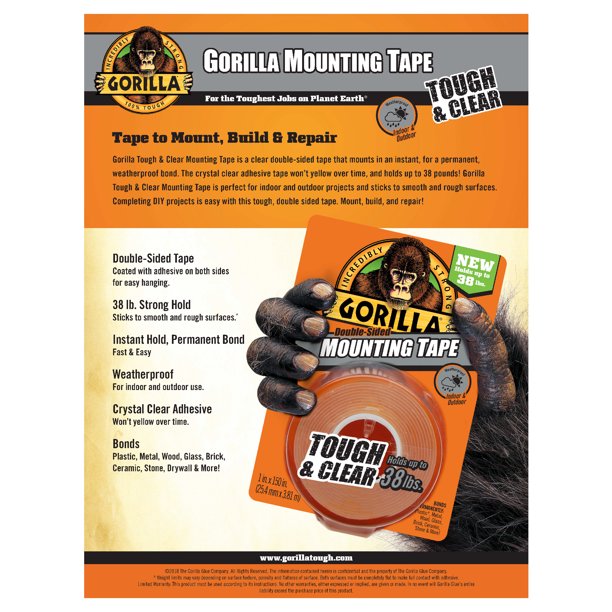 gorilla two sided tape